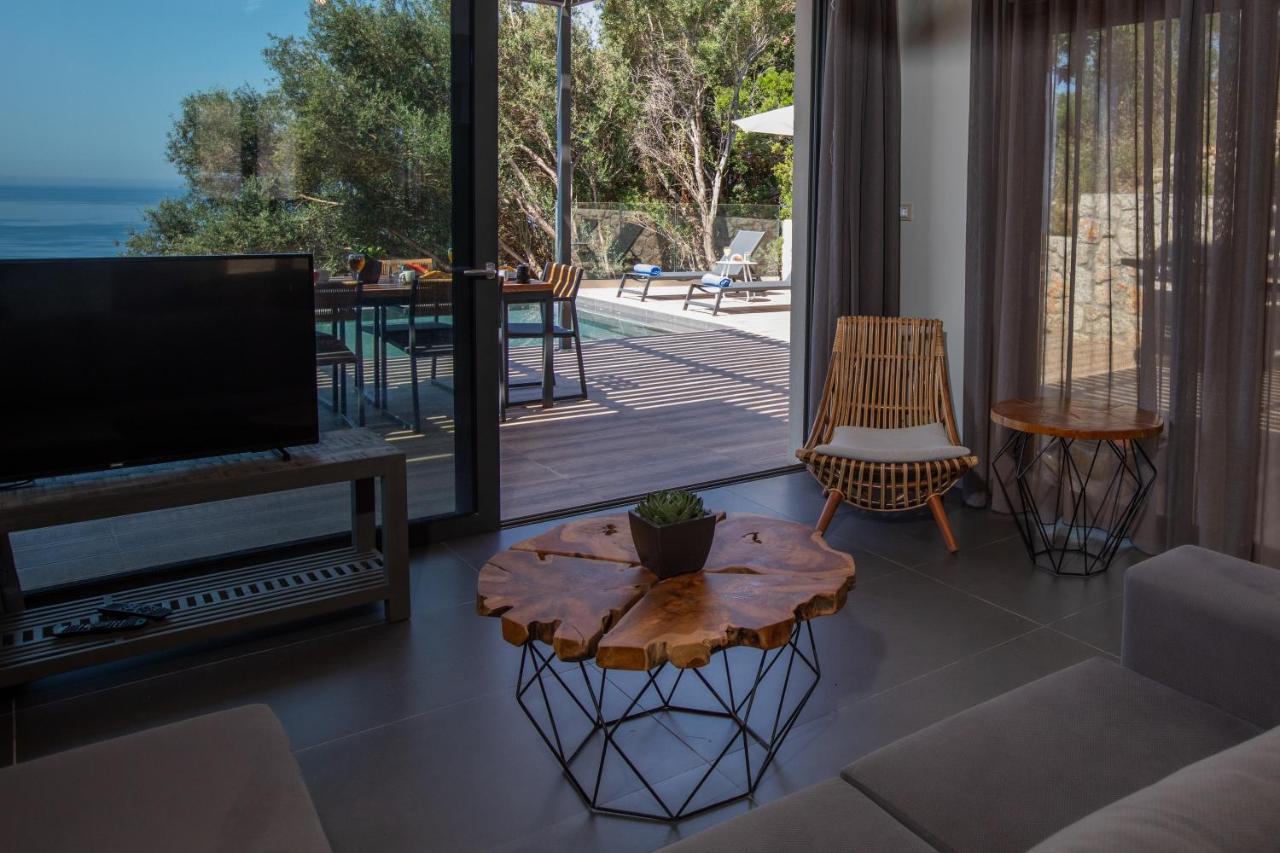 Brand New Villa Lefka With Private Pool At Platies Plateies Esterno foto