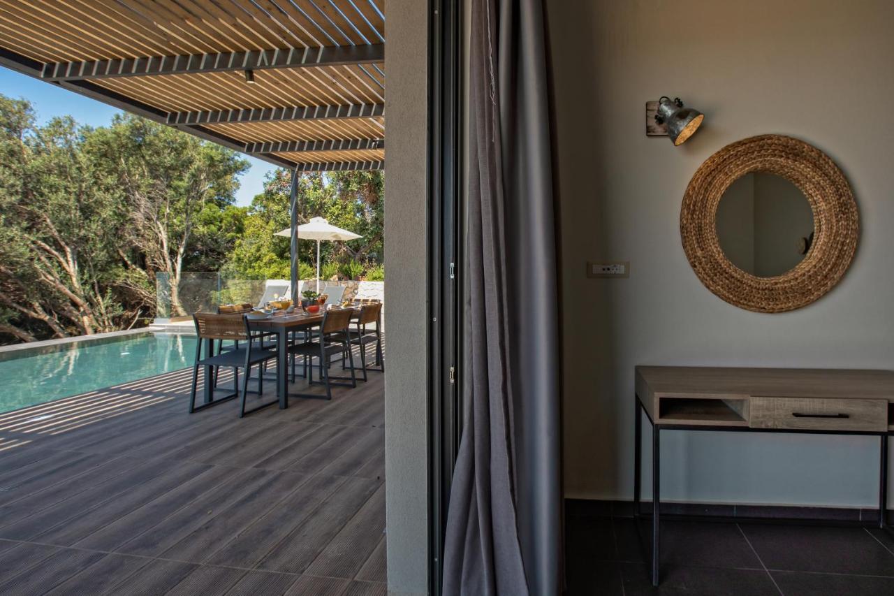 Brand New Villa Lefka With Private Pool At Platies Plateies Esterno foto
